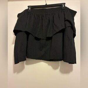 Jolie & Joy Black Layered Mini Skirt.